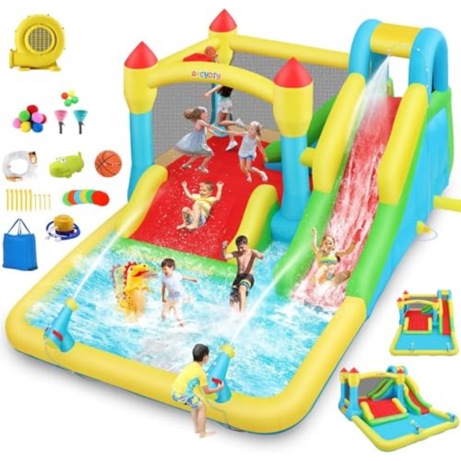 Kids Outdoor House - Castelo inflável aquático para crianças de