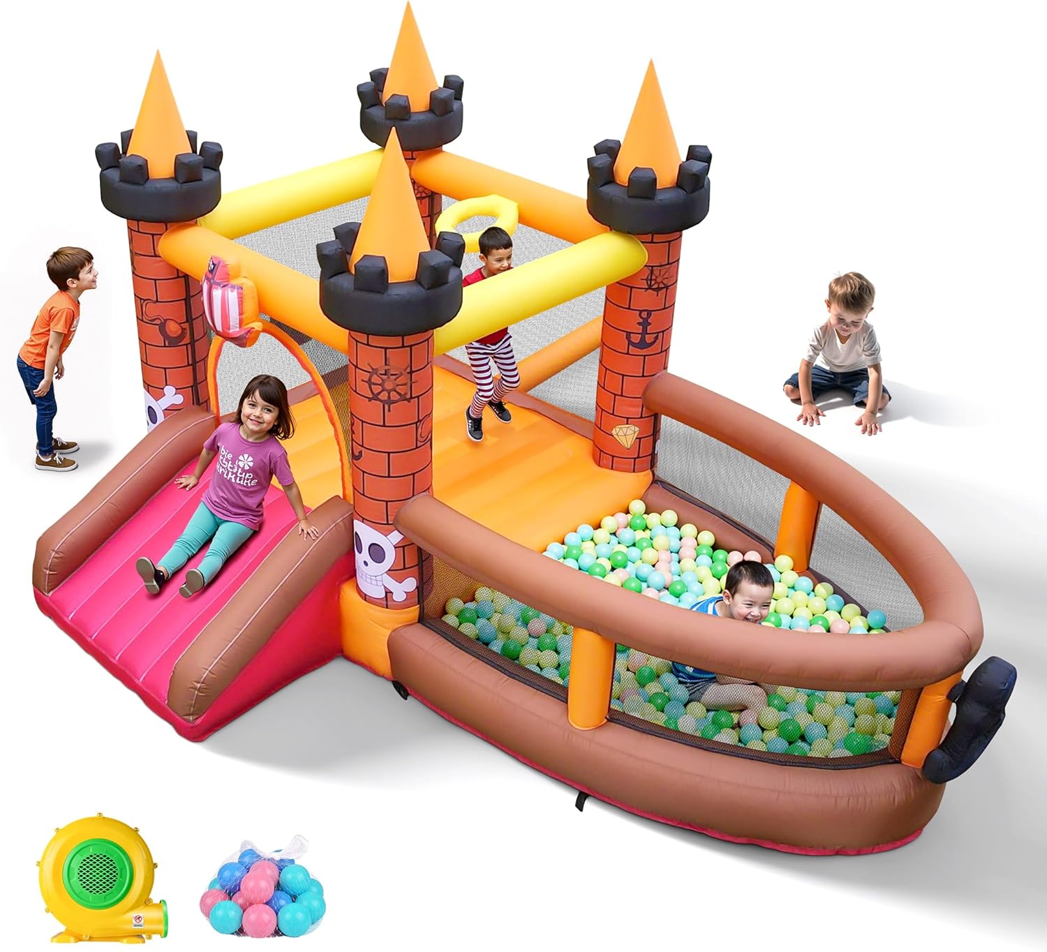 Kids Outdoor House - Castelo Inflável para Crianças de 3