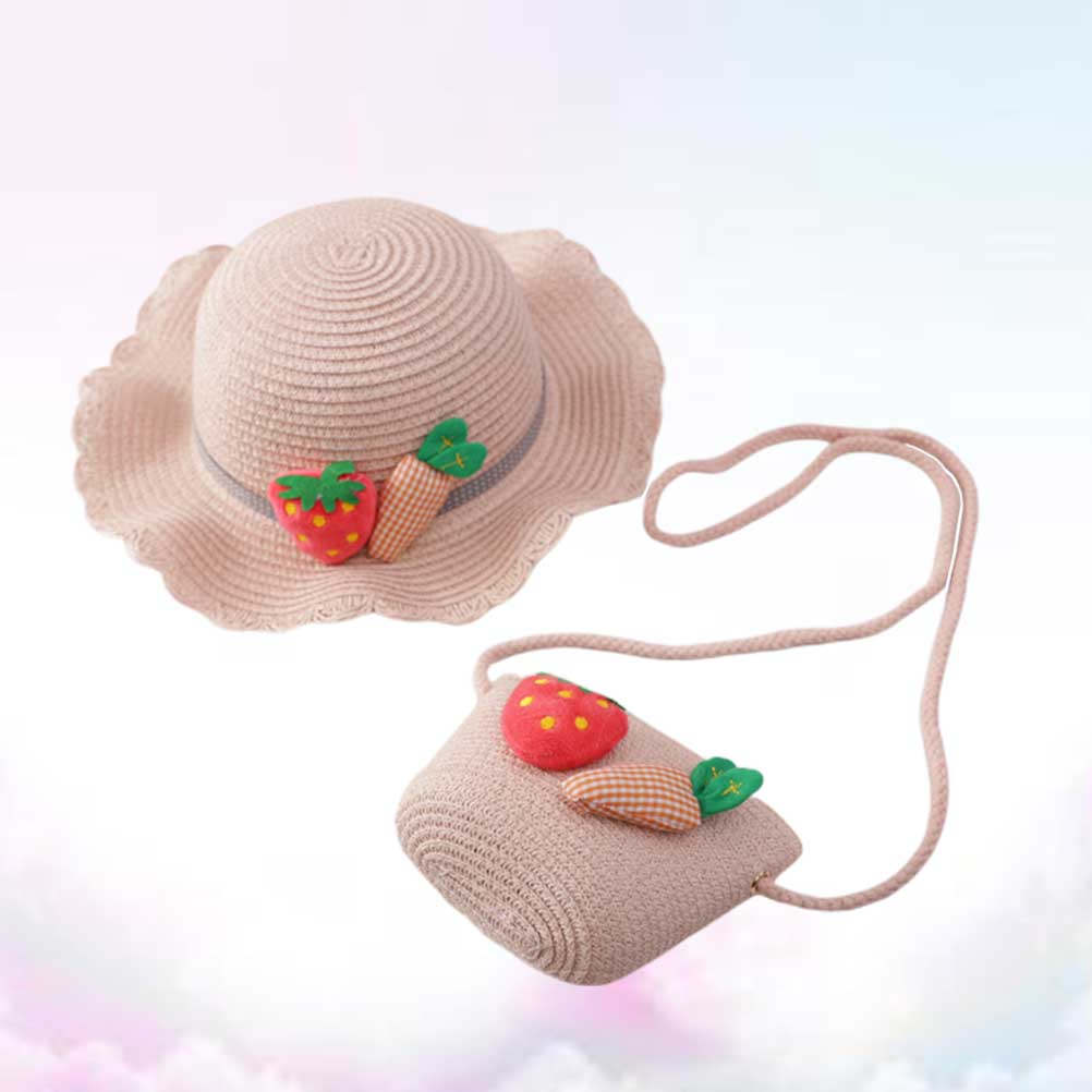 Kids Outdoor Hat - 1 Conjunto de Chapéu de Palha