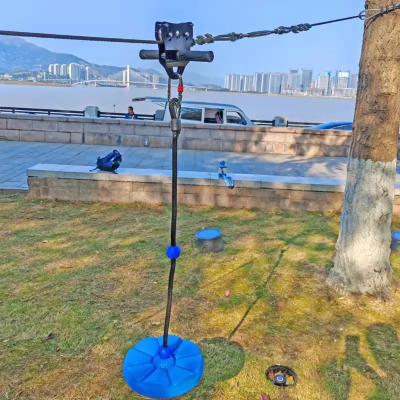 Kids Outdoor Zipline - Tirolesa Infantil para Exterior: Equipamento de