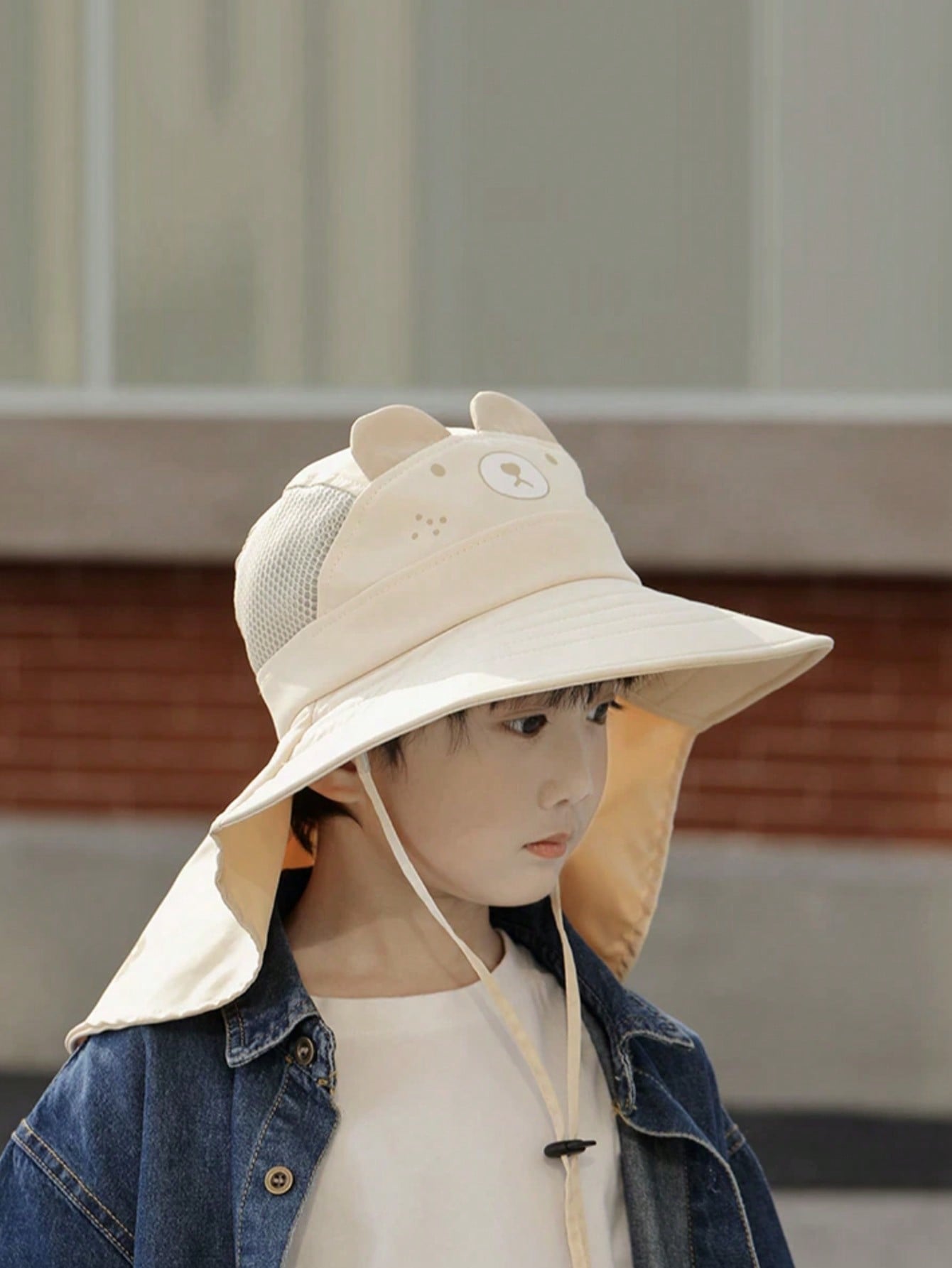 Kids Outdoor Hat - Chapéu Infantil de Desenho Animado Urso