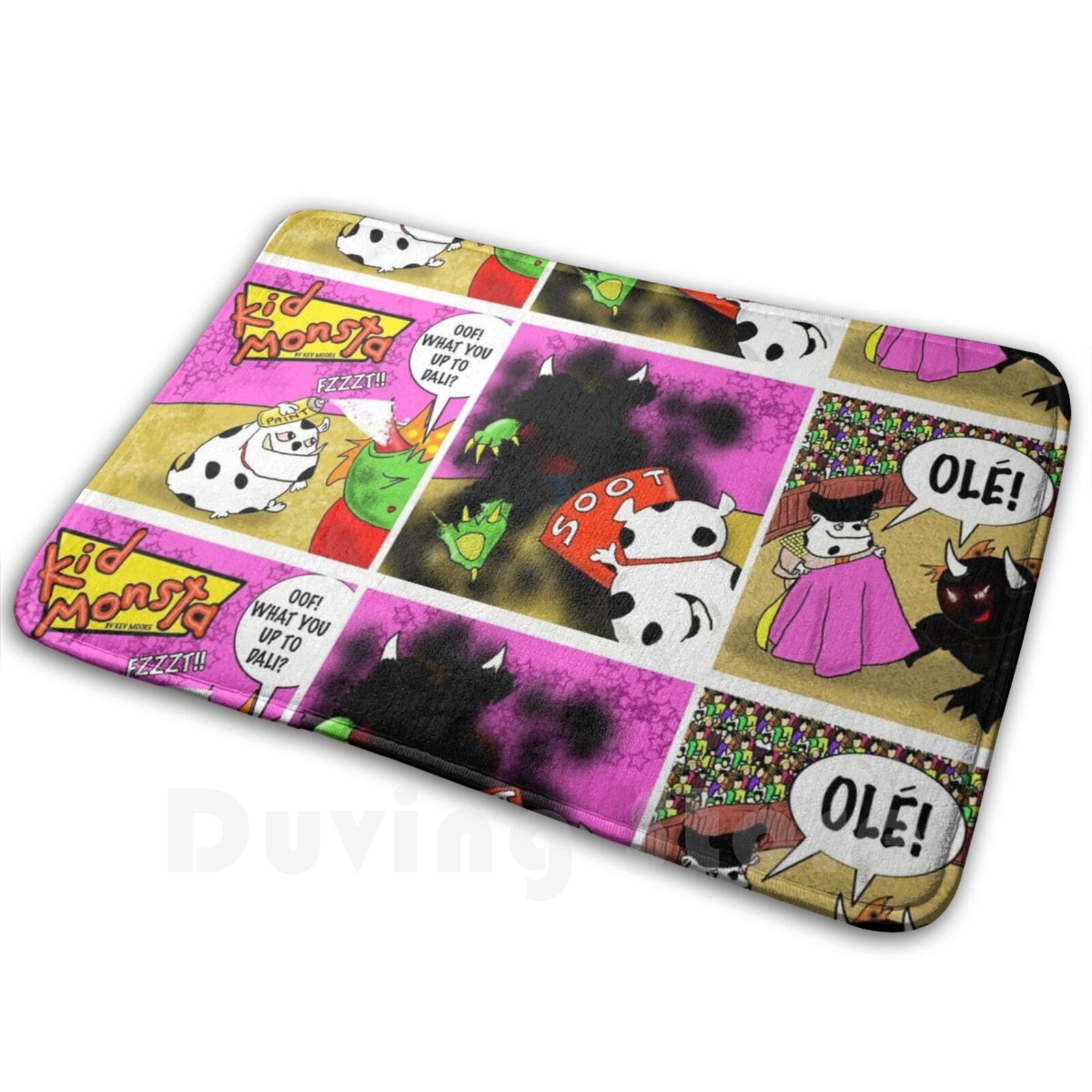 Kids Outdoor Floor Cushions - Criança monsta tríptico 10 tapete almofada