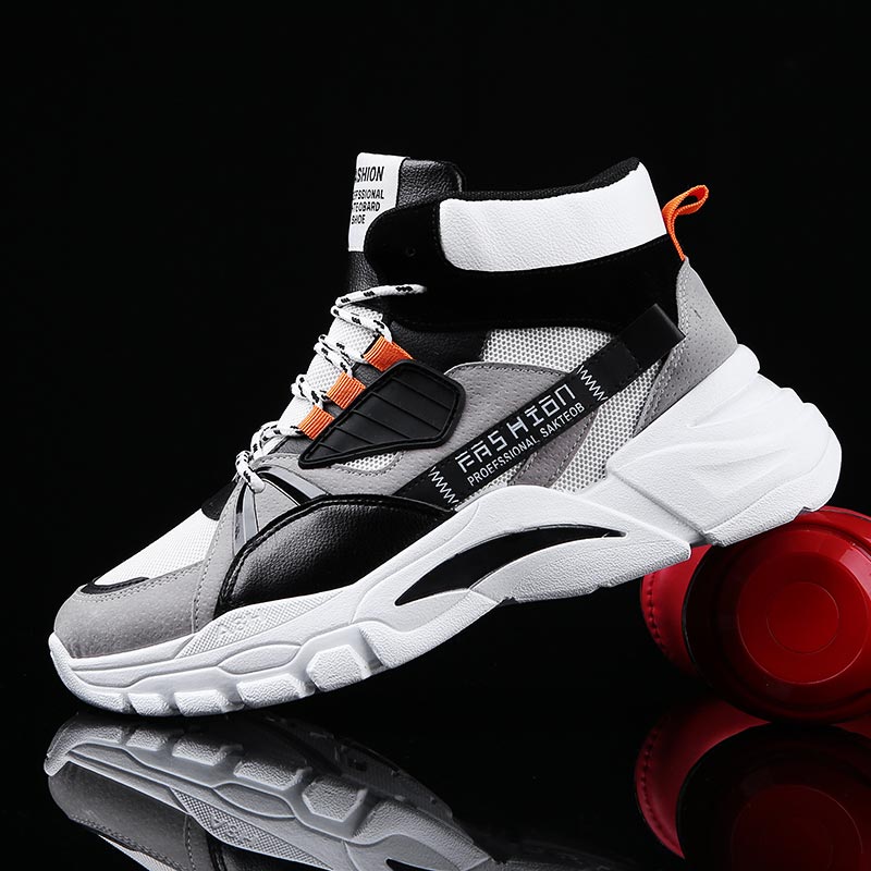 Kids Outdoor Zipline - Hightop-Sapatilhas Esportivas Masculinas, Sapatilhas de Cima