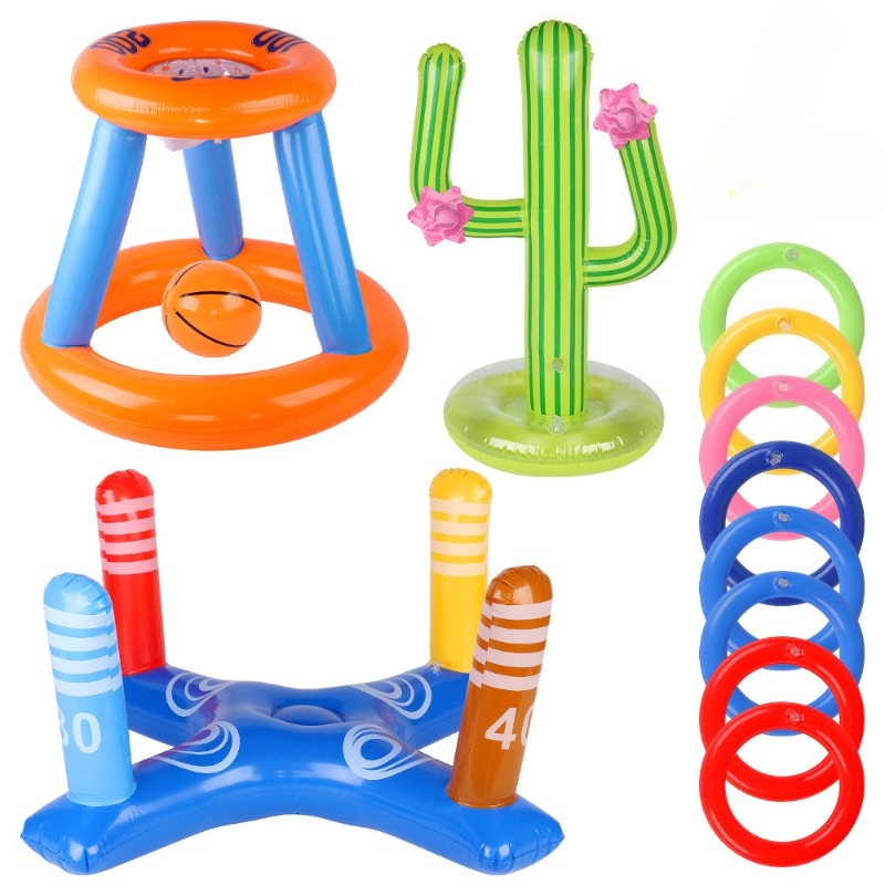 Kids Outdoor Games For Party - Jogo inflável do lance do anel