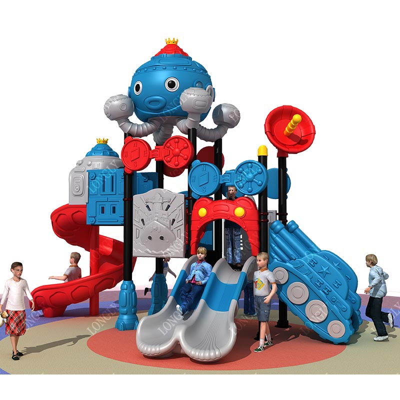 Kids Outdoor Playground - Escorregador de Plástico para Crianças da