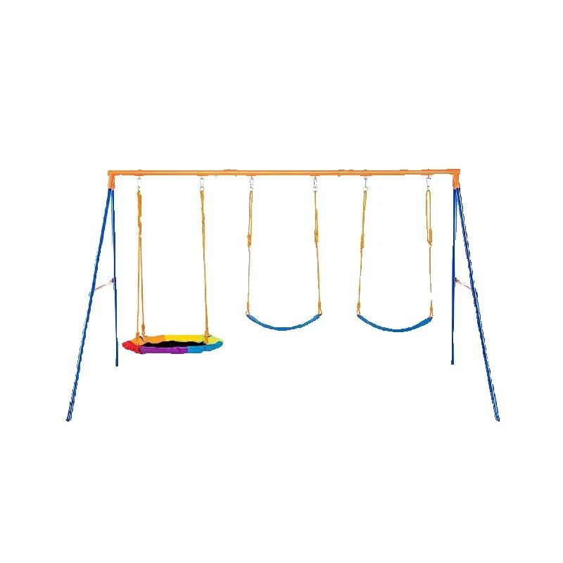 Kids Outdoor Swing Set - SucceBuy Conjuntos de balanço para quintal