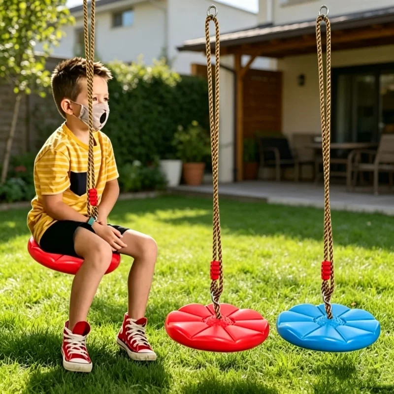 Kids Outdoor Hanging Chair - Cadeira de Balanço Suspensa Durável com