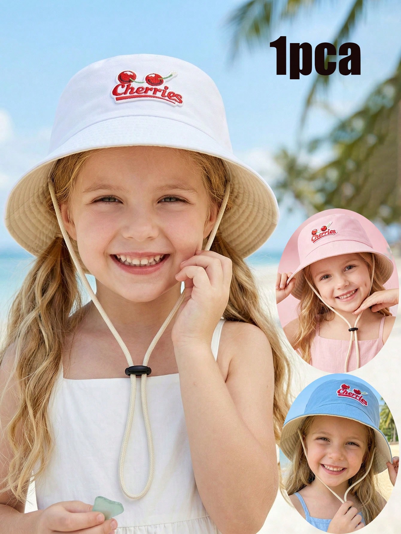 Kids Outdoor Hat - Chapéu de pescador vermelho para crianças