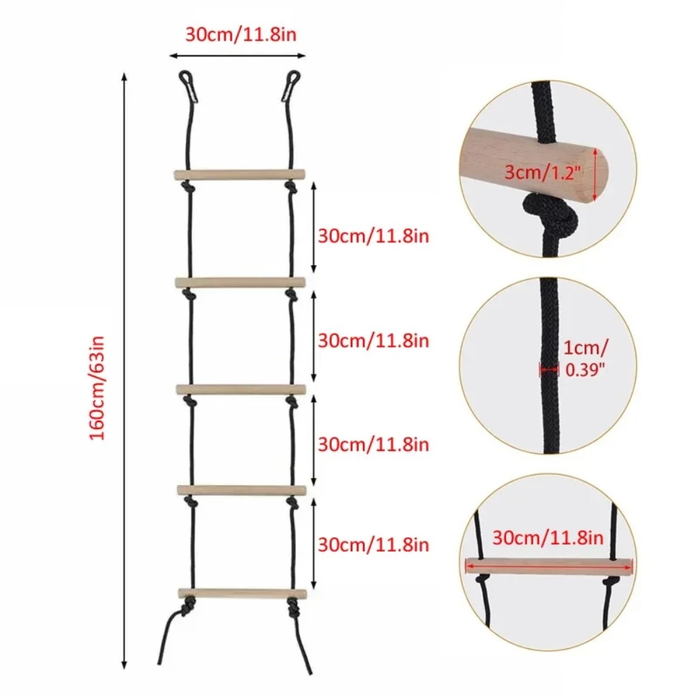 Escada de Corda para Escalada  - Kids Outdoor Swing Set avaliação e preço