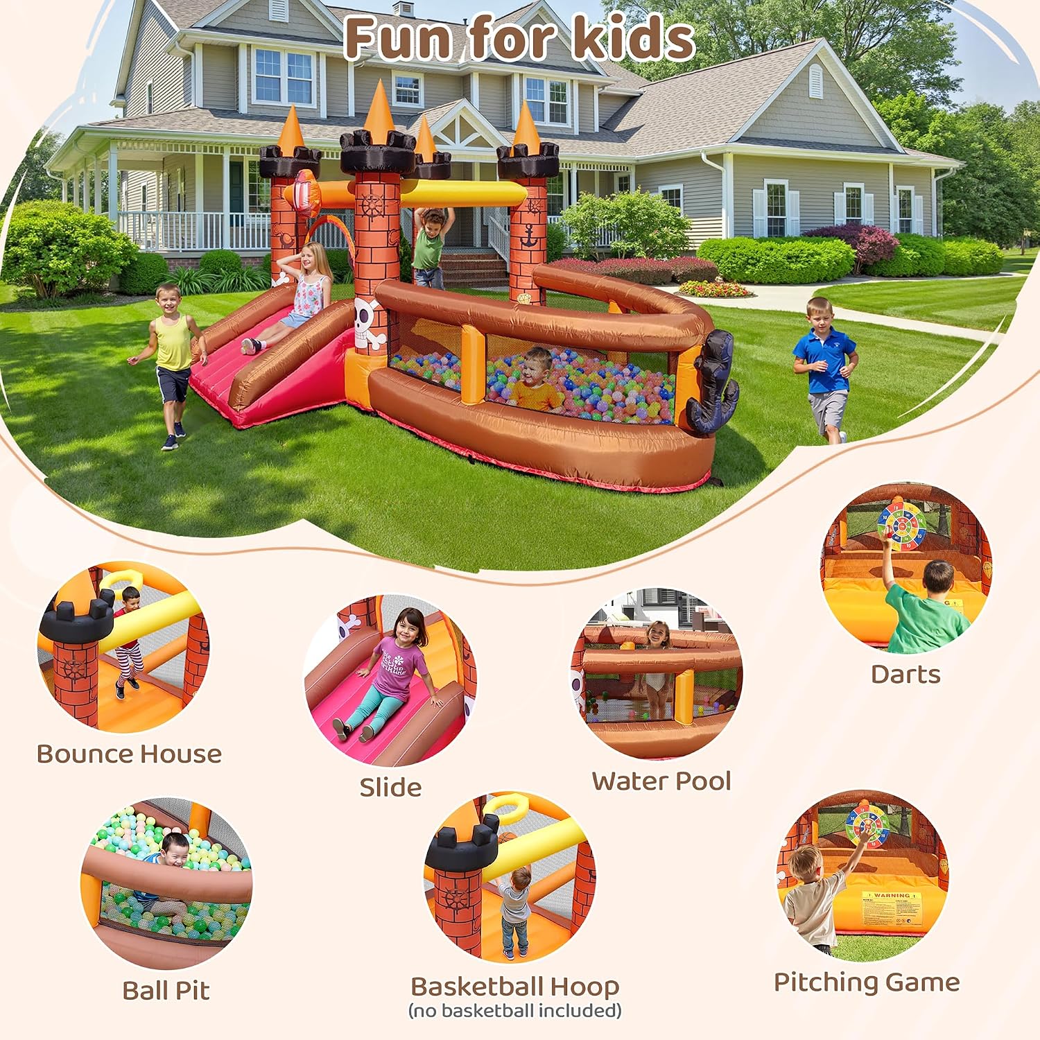 Castelo Inflável para Crianças - Kids Outdoor House avaliação e preço