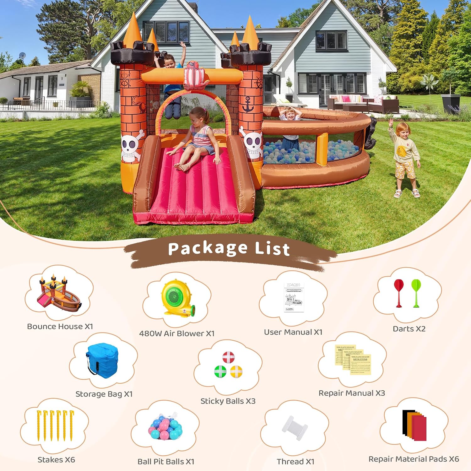 Castelo Inflável para Crianças - Kids Outdoor House avaliação e preço