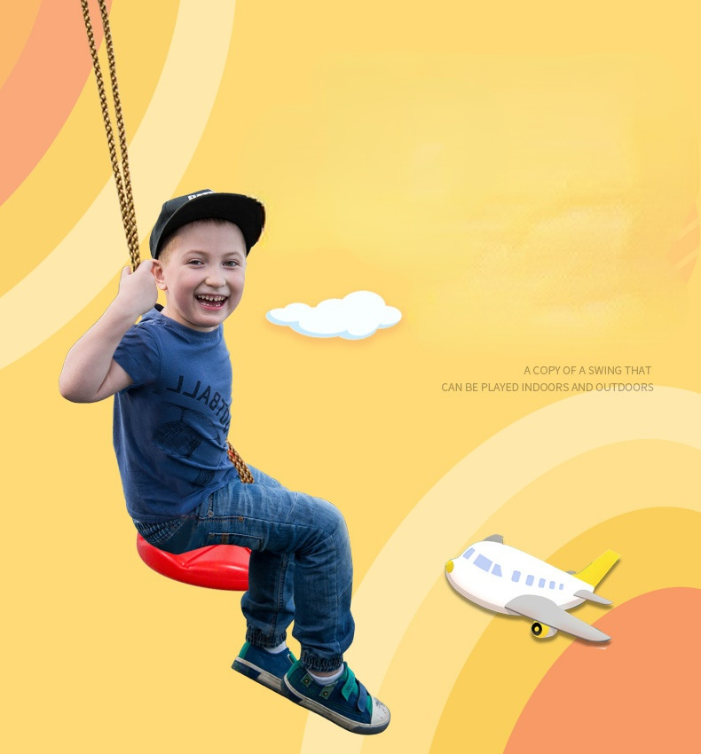 Balanço de disco infantil, esp - Kids Outdoor Hanging Chair avaliação e preço