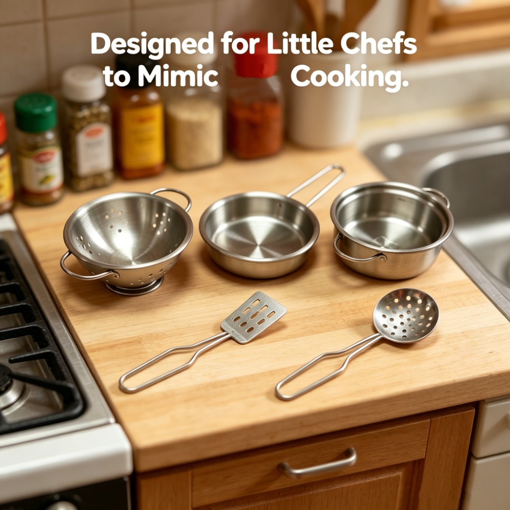 Conjunto de 5 Peças de Utensíl - Kids Outdoor Kitchen Accessories avaliação e preço