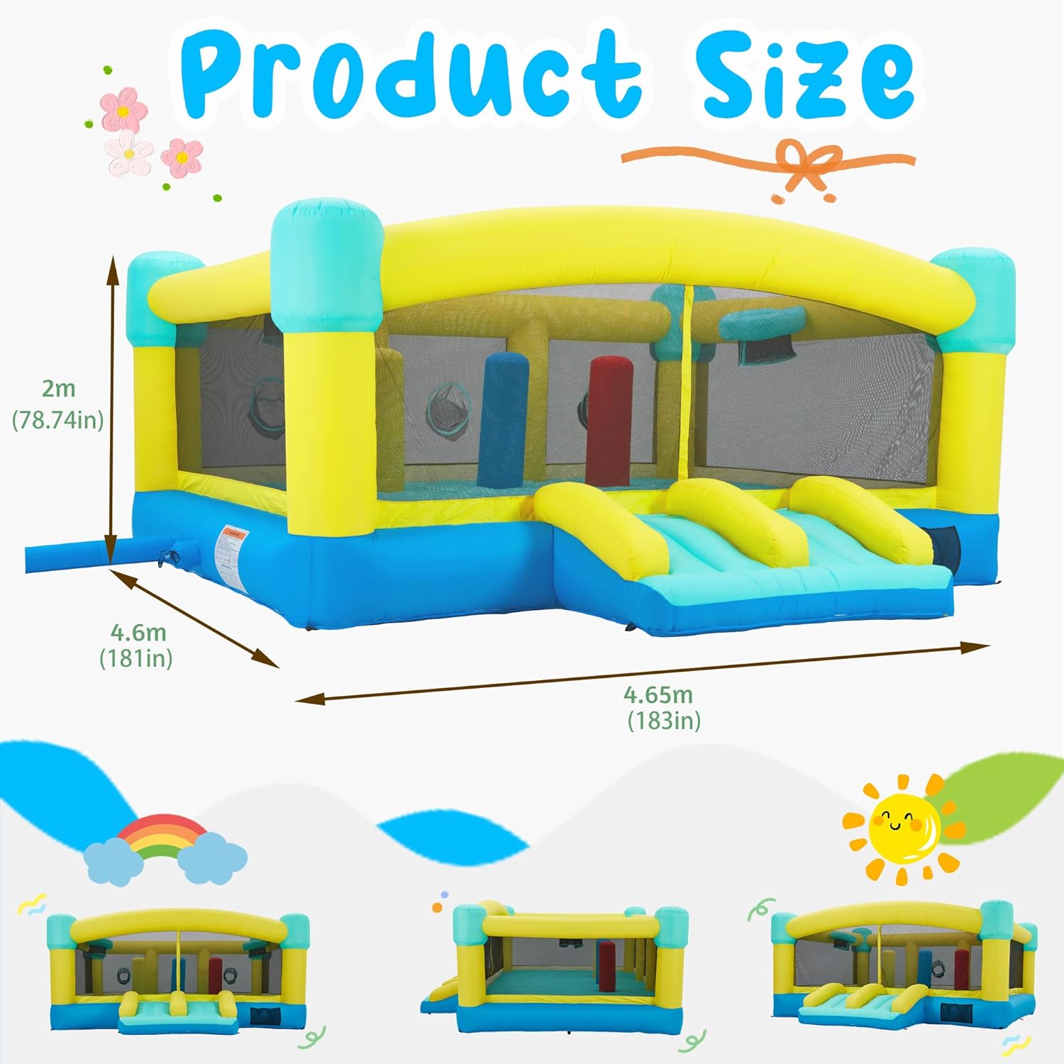 Castelo Inflável Grande, 15 x  - Kids Outdoor House avaliação e preço