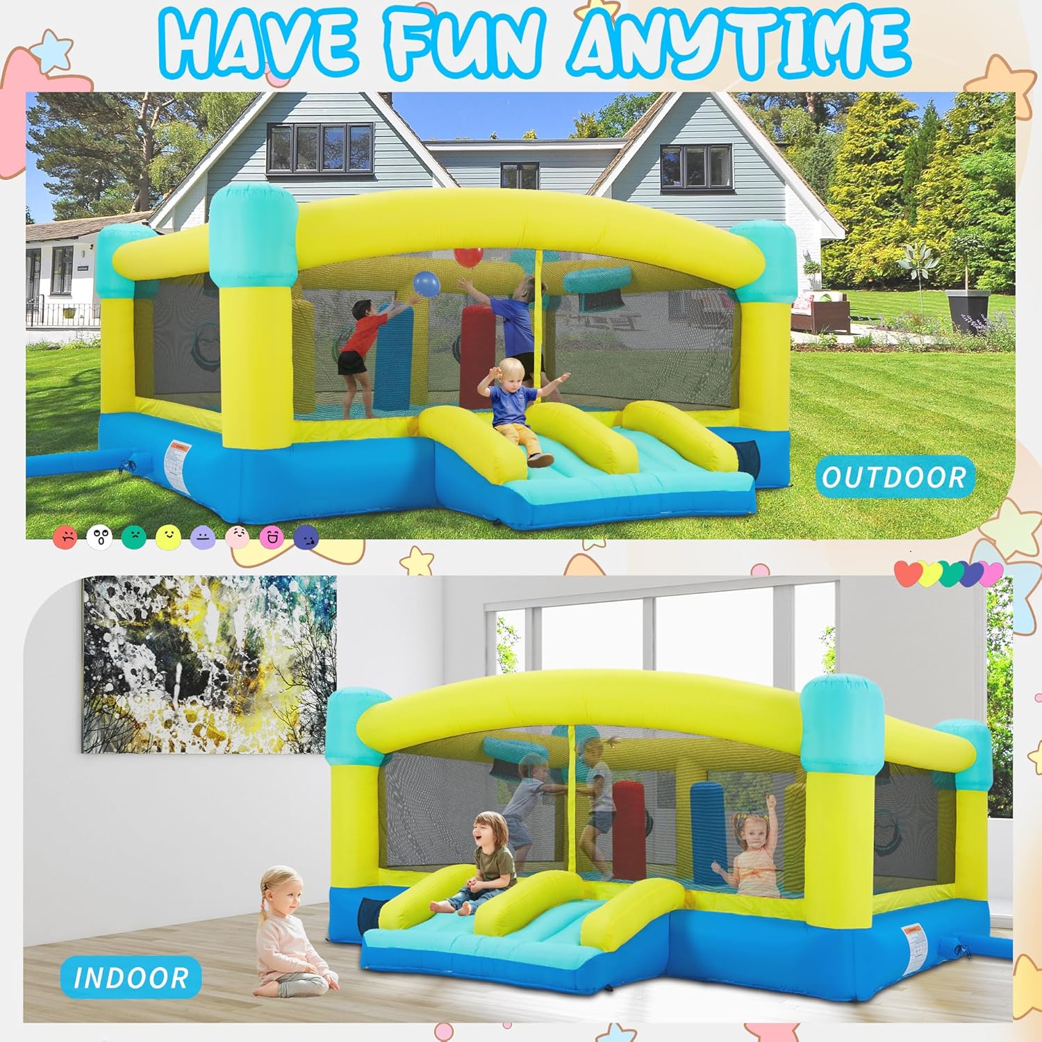 Castelo Inflável Grande, 15 x  - Kids Outdoor House avaliação e preço