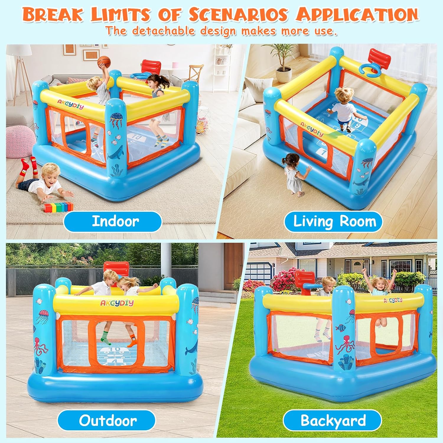 Castelo Inflável, Casa de Pula - Kids Outdoor House avaliação e preço