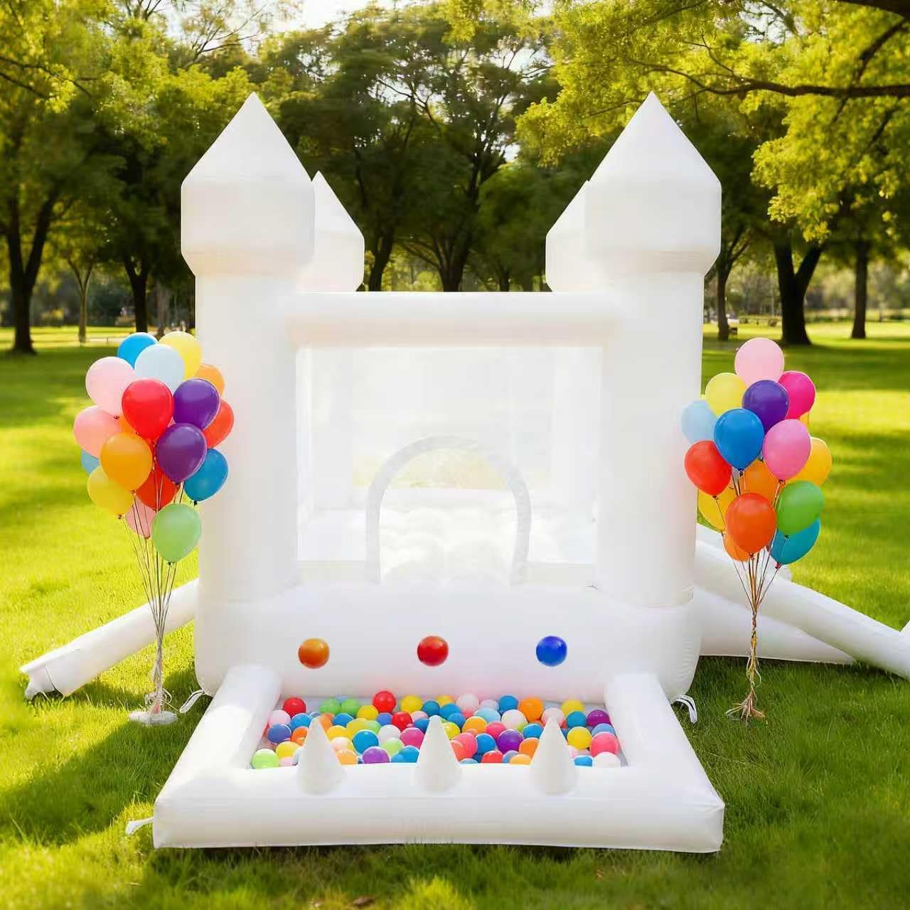 Castelo Inflável Branco, Casa  - Kids Outdoor House avaliação e preço