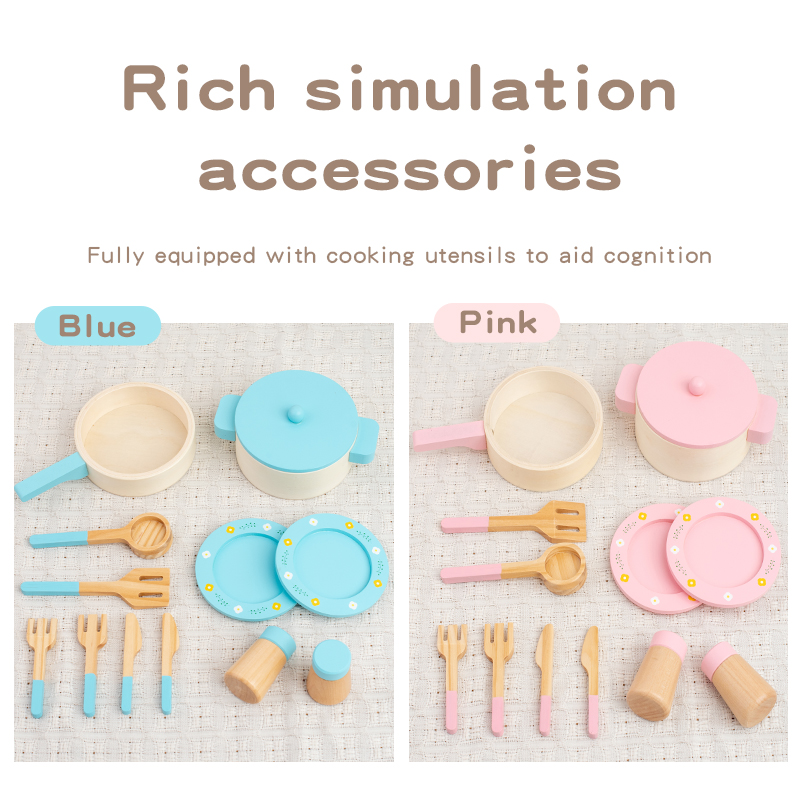 Conjunto de Cozinha de Madeira - Kids Outdoor Kitchen Accessories avaliação e preço