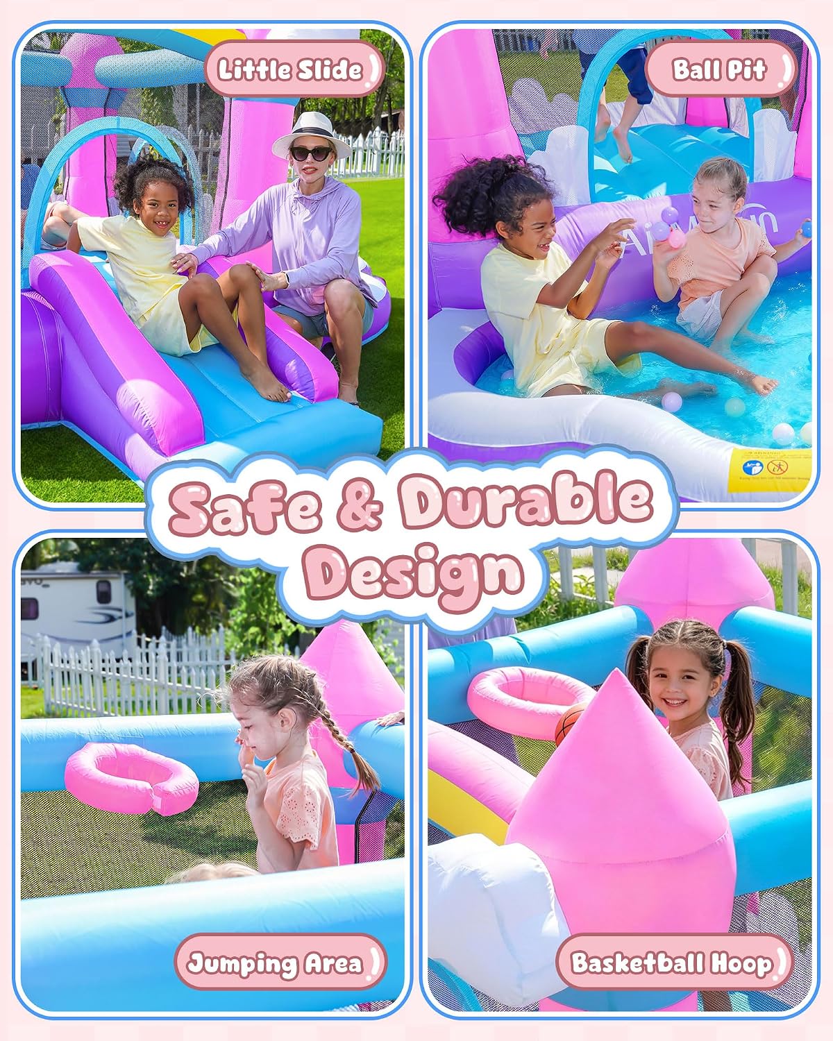 Castelo Inflável Rosa para Cri - Kids Outdoor House avaliação e preço