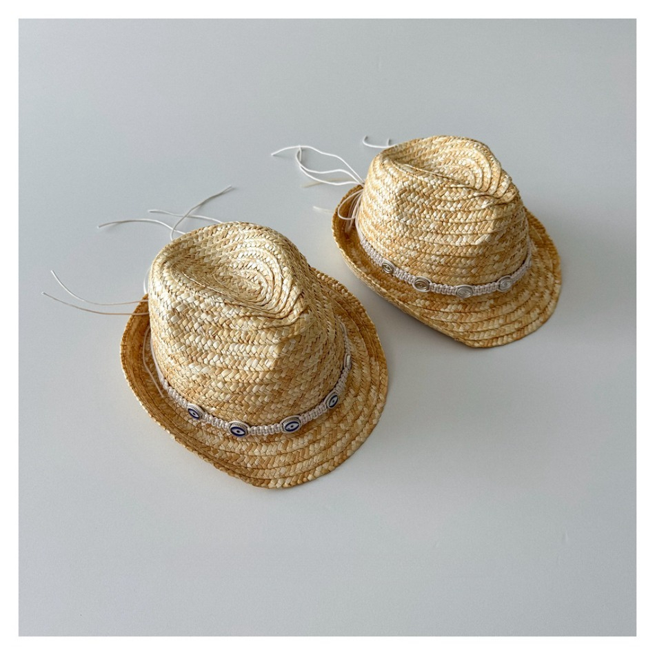 Chapéu Fedora de Palha Natural - Kids Outdoor Hat avaliação e preço