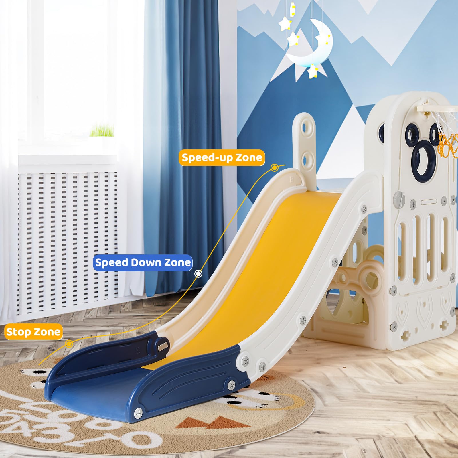 Conjunto de Escorregador 6 em  - Kids Outdoor Playground avaliação e preço