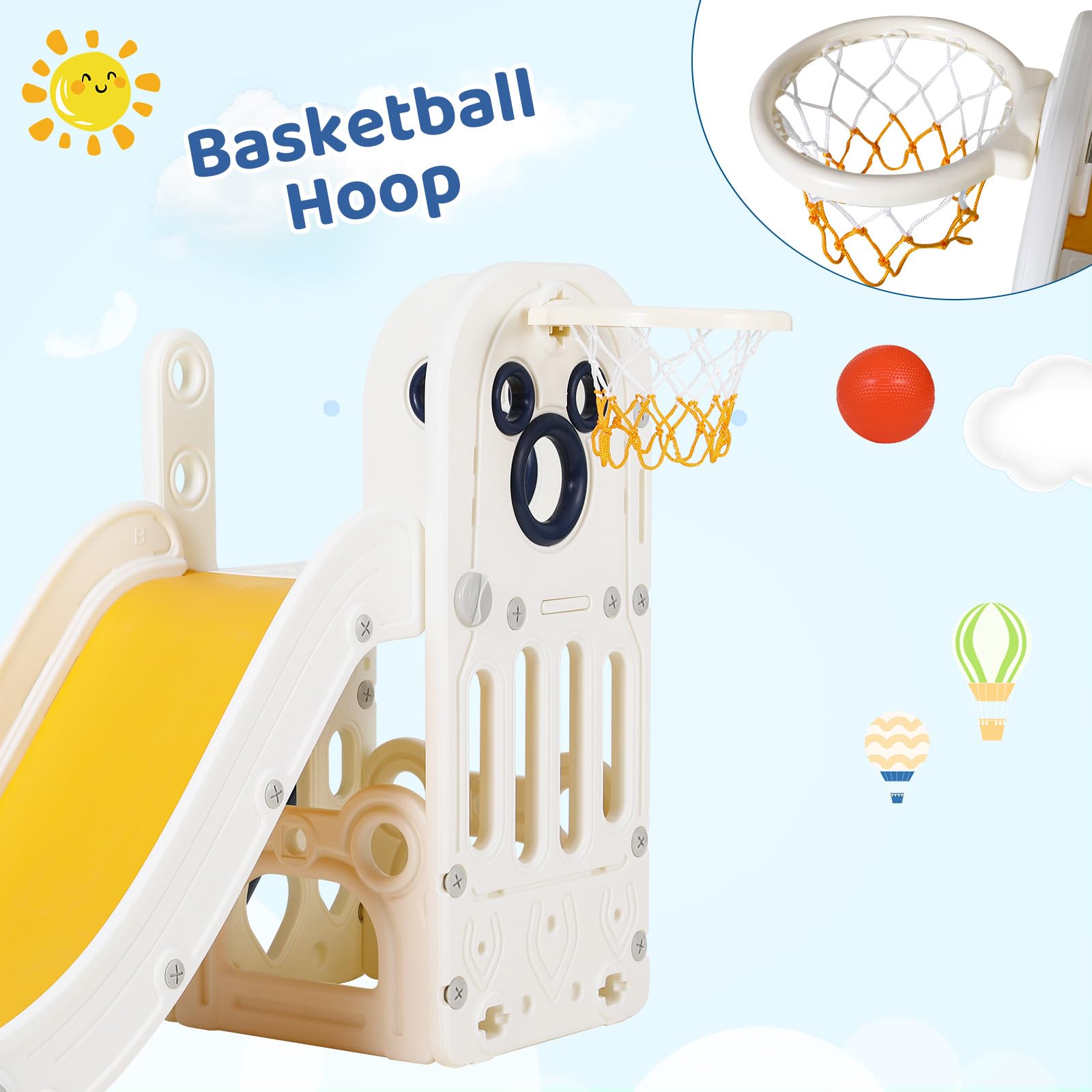 Conjunto de Escorregador 6 em  - Kids Outdoor Playground avaliação e preço