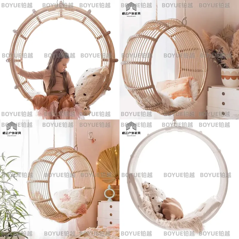 Cadeira de Balanço de Rattan p - Kids Outdoor Hanging Chair avaliação e preço