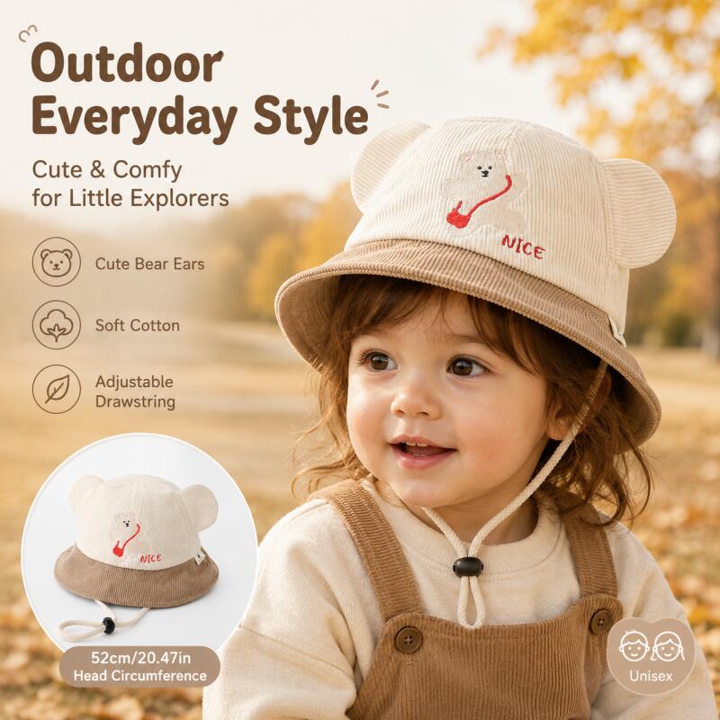 Chapéu Infantil com Orelhas de - Kids Outdoor Hat avaliação e preço