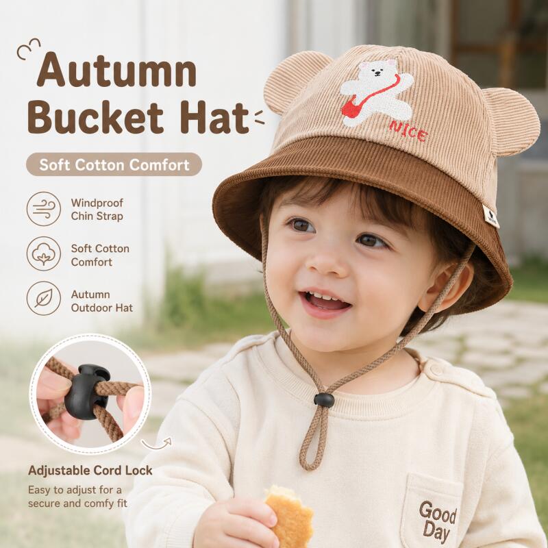 Chapéu Infantil com Orelhas de - Kids Outdoor Hat avaliação e preço