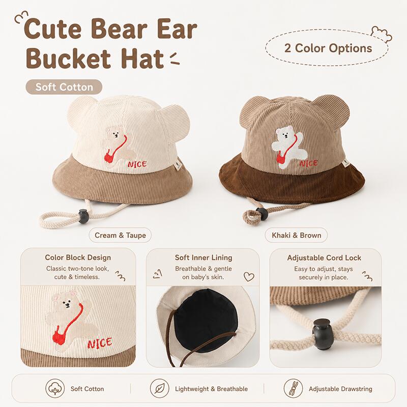 Chapéu Infantil com Orelhas de - Kids Outdoor Hat avaliação e preço