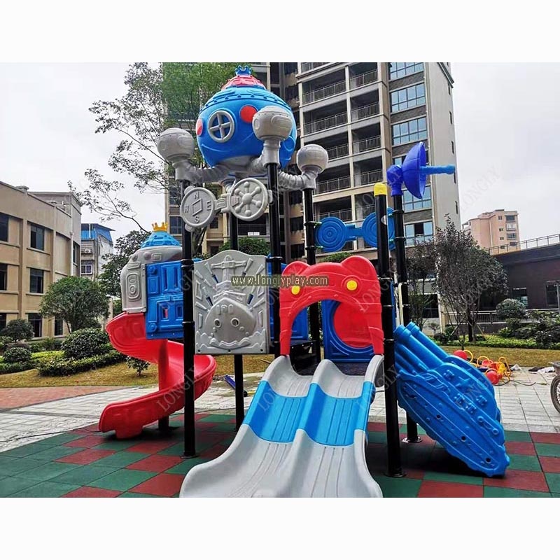 Escorregador de Plástico para  - Kids Outdoor Playground avaliação e preço