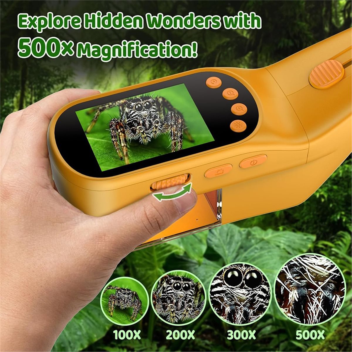 Microscópio Portátil 500X para - Kids Outdoor Explorer Kit avaliação e preço