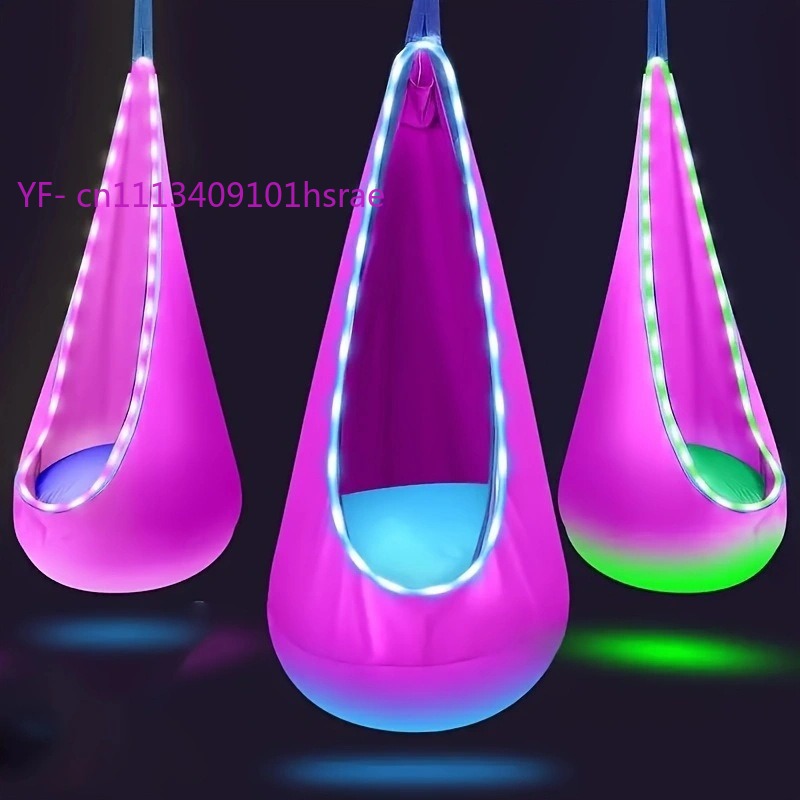 Cadeira Suspensa Inflável LED  - Kids Outdoor Hanging Chair avaliação e preço