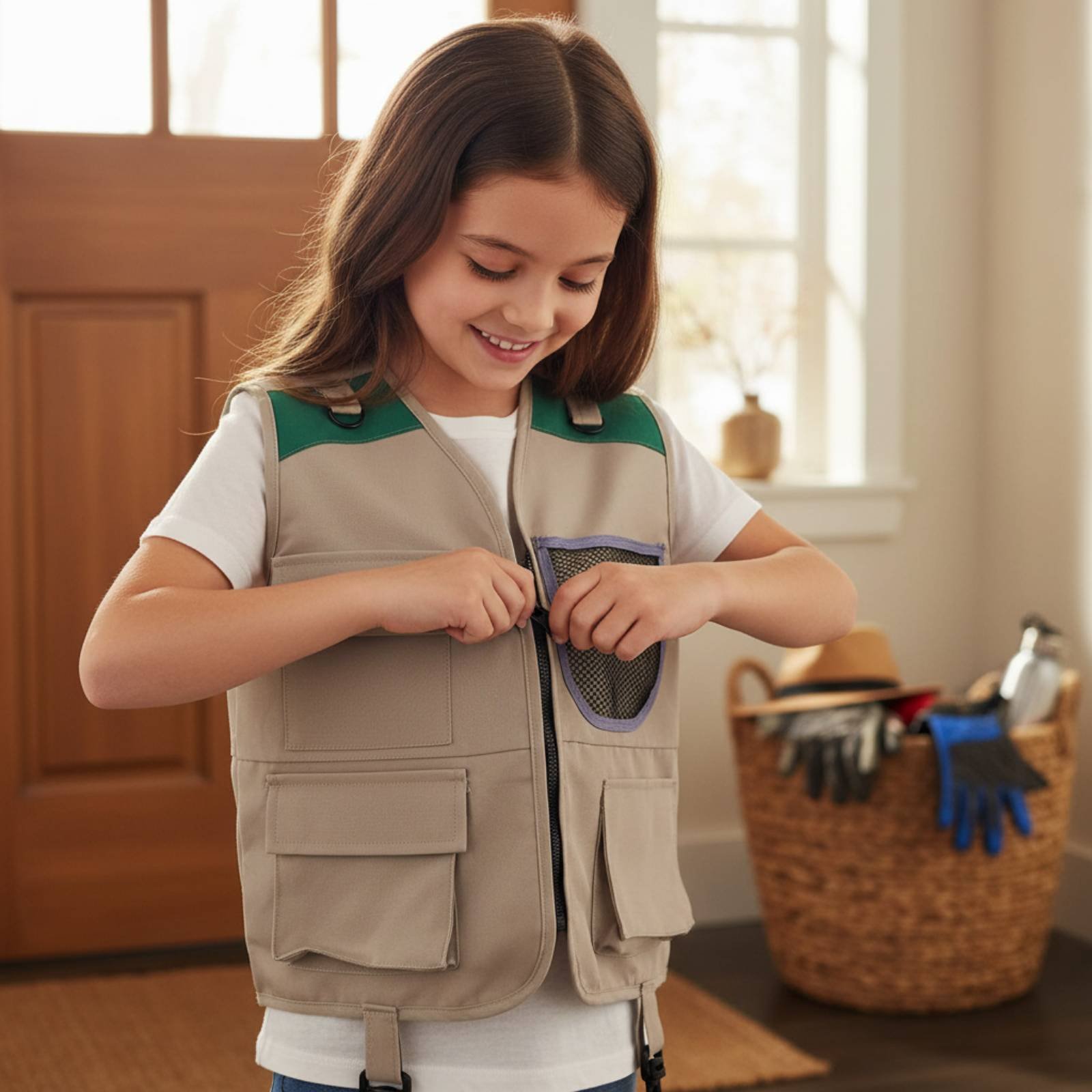 Conjunto de Colete e Chapéu pa - Kids Outdoor Explorer Set avaliação e preço