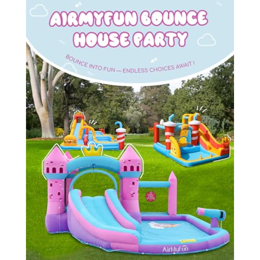 Tobogã inflável para quintal c - Kids Outdoor House avaliação e preço
