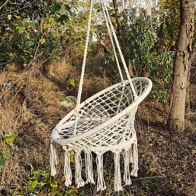 2025 jardim nórdico artesanal  - Kids Outdoor Hanging Chair avaliação e preço