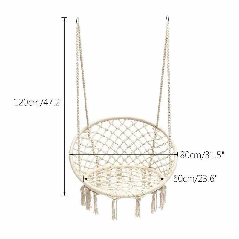 2025 jardim nórdico artesanal  - Kids Outdoor Hanging Chair avaliação e preço